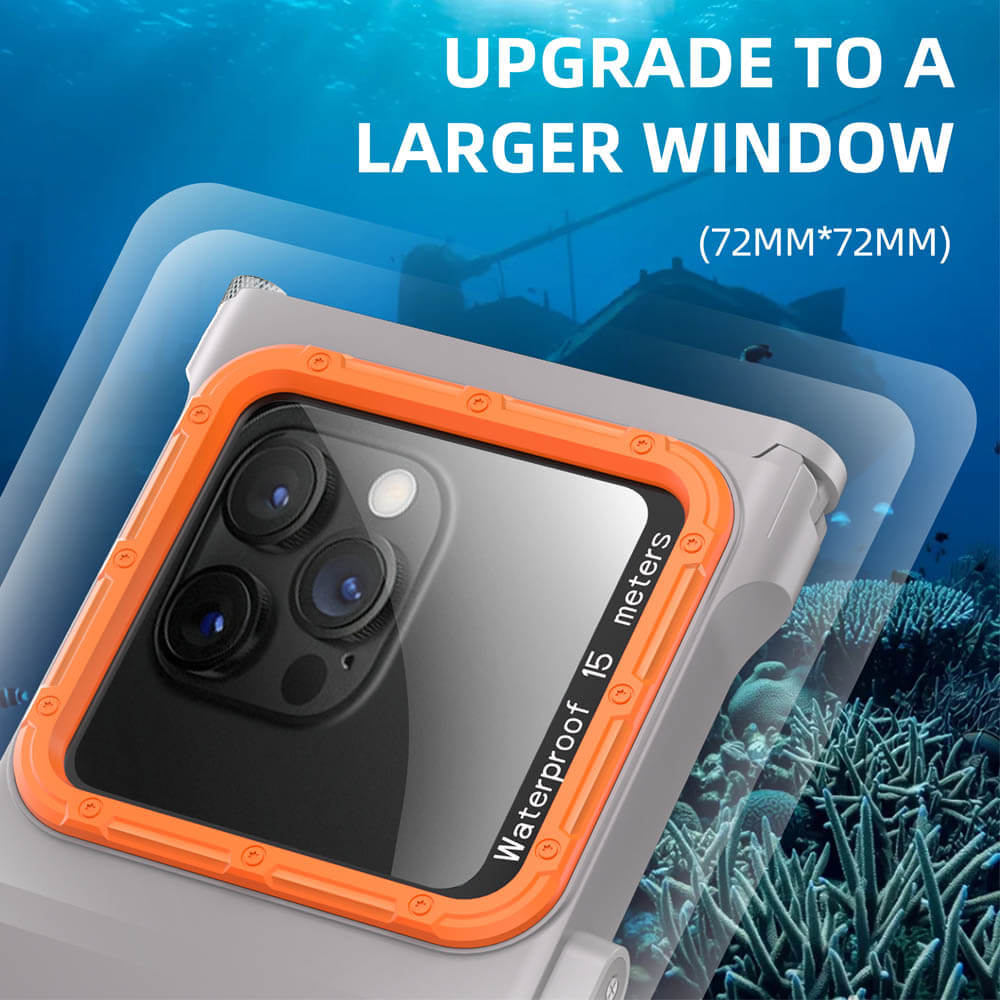 Waterproof Diving Phone Case for Snorkeling with Bluetooth Controller