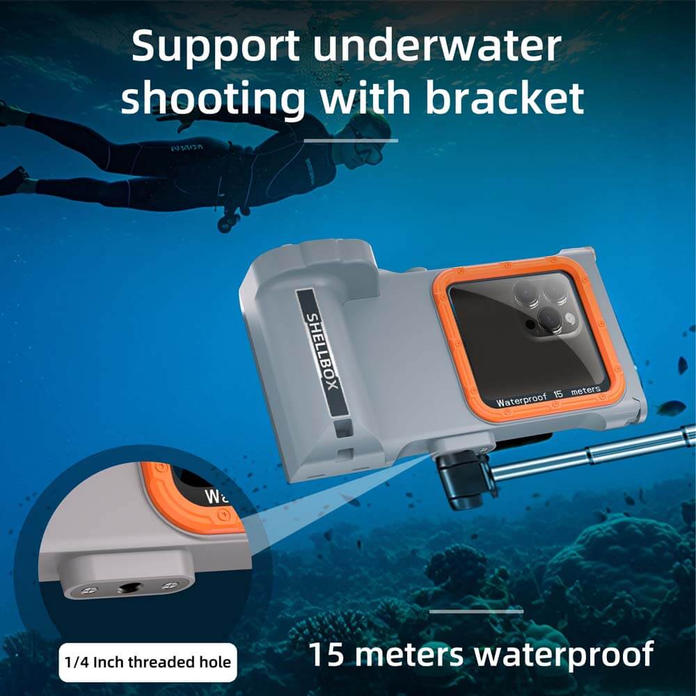 Waterproof Diving Phone Case for Snorkeling with Bluetooth Controller