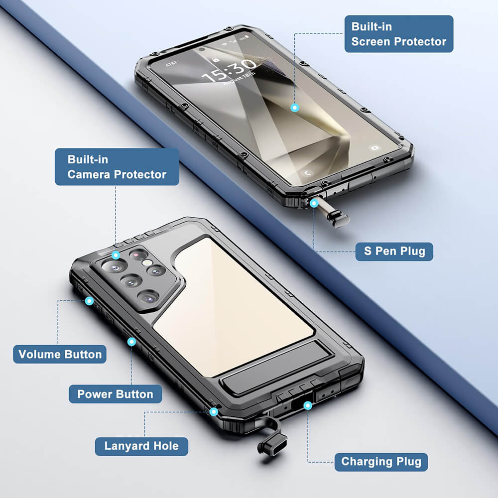 Samsung S24 Ultra Waterproof Case With Military Grade Drop Protection